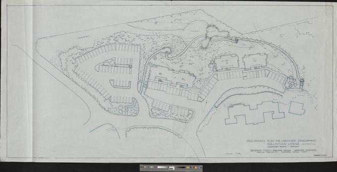 Preliminary plan for landscape development, Salishan Lodge, Barbara Fealy landscape architectural records, 1966-1993