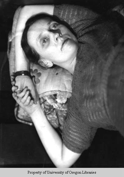 Sarah Blonding, Dean of Women, University of Kentucky, reclining, Lexington, Kentucky, n.d., Doris Ulmann Collection, PH038-03-0341, Doris Ulmann (1882-1934) photographs, 1920s-1934