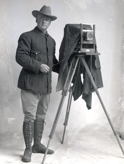 Benjamin A. Gifford with 8x10 view camera, Gifford Photographic Collection