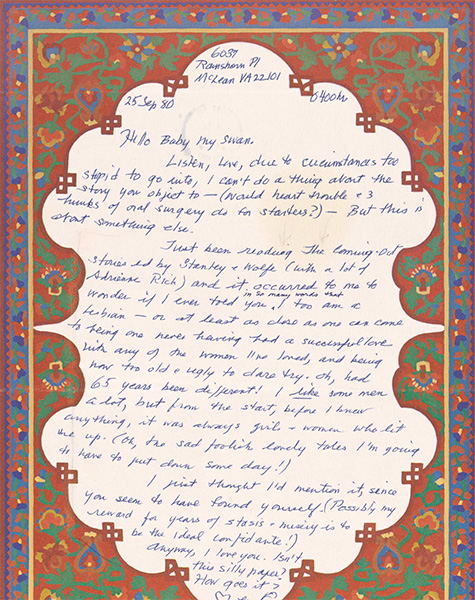 Handwritten correspondence between Tiptree and Russ, Joanna Russ papers, 1968-1989