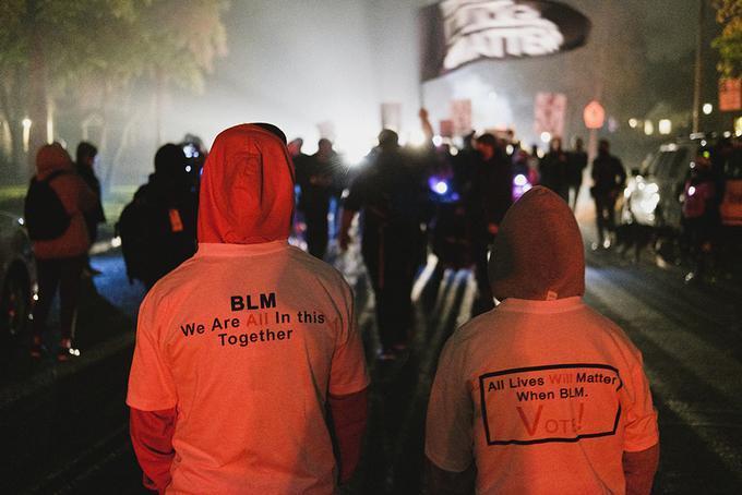 Black Unity protest, 2020 October 29 [007], John Adair Black Lives Matter protest photographs