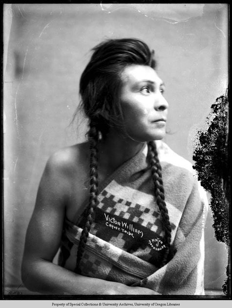 Victor William Cayuse Tribe, Moorhouse Collection, PH036-4089, Picturing the Cayuse, Walla Walla, and Umatilla Tribes