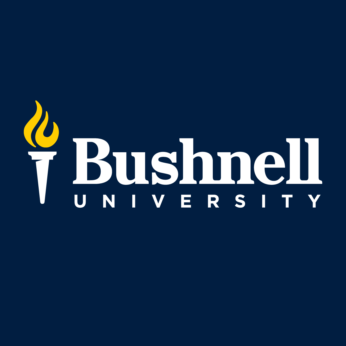 Bushnell University logo, Bushnell University