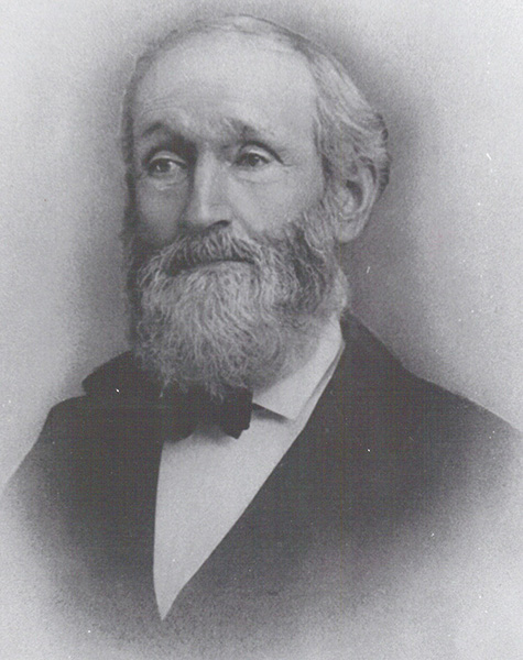 Monochromatic photograph of J.A. Bushnell, Bushnell University