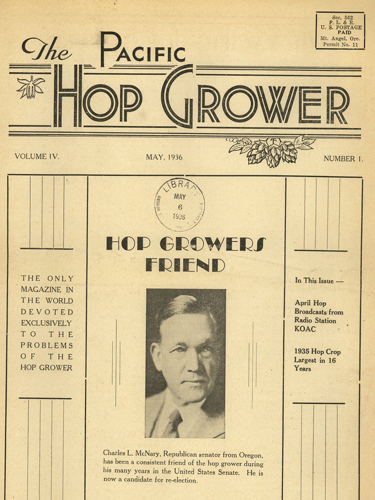 The Pacific Hop Grower, May 1936-May 1937, Oregon Hops & Brewing Archives