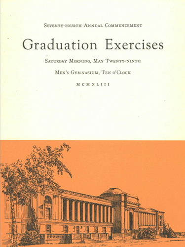 Oregon State College Commencement Program, May 29, 1943, Oregon State University Commencement Programs