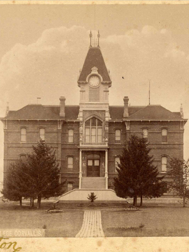 The College Building (now Benton Hall), 1890, Historical Images of Oregon State University