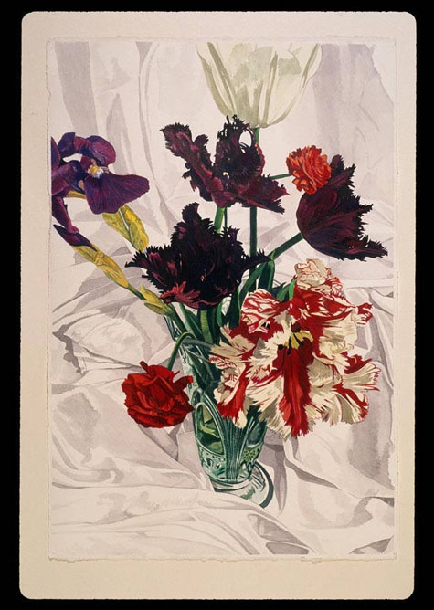 Parrot Tulips II, Sherrie Wolf, Painting, Oregon State University, 1995, Oregon Percent for Art