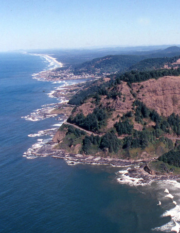 Ariel View of Cape Perpetua, The Siuslaw National Forest Collection