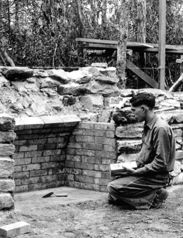 CCC Building Fire Pit for Shelter, The Siuslaw National Forest Collection