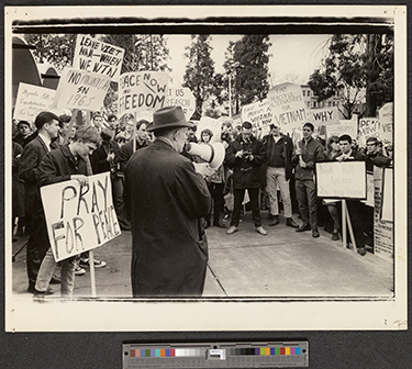 Anti-Vietnam War protest Eugene, Oregon photographs [b001] [f011] [004a], Laura J. Bock papers, 1962-1969