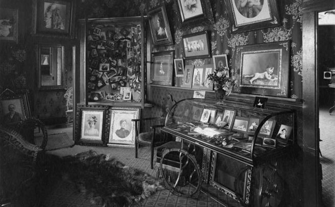 Interior view of William S. Bowman's commercial studio., Walter S. Bowman (1865-1938) photographs, 1880s-1920s
