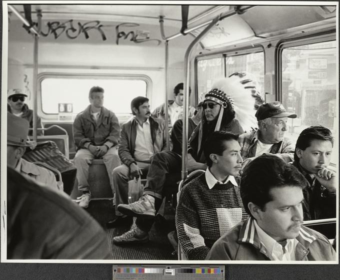 Indian Man on the Bus, Zig Jackson photographs