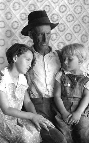 Mr. Portin with granddaughters, Wilma and Frances Stiles