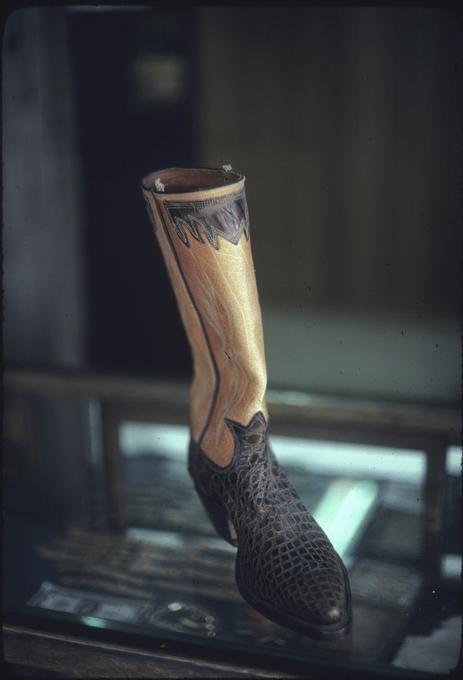 Alligator flipper boot by J. Jones