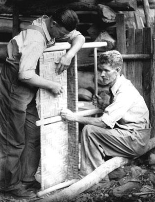 Ritchie boys, chair makers, at work