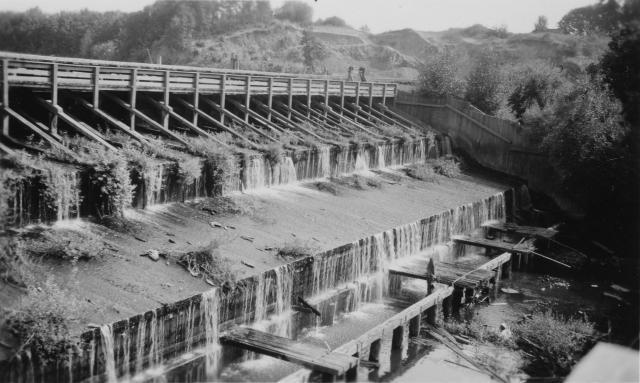 Lumber mill dam at Carlton, Oregon