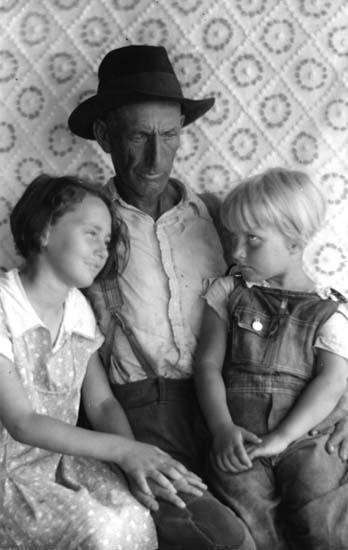 Mr. Portin with granddaughters, Wilma and Frances Stiles