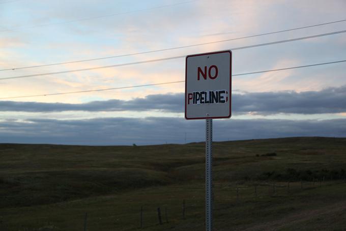 Dakota Access Pipeline protest signs