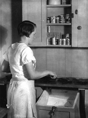 Young woman cooking