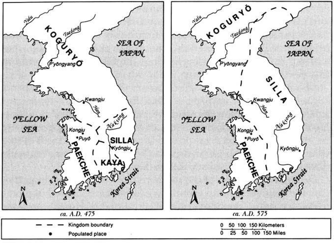 Korea During the Three Kingdoms Periodm Fifth to Sixth Centuries A.D.