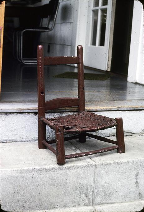 19 x 9 x 6 inch chair made by member of Jordan family (Amy and Ephraim Jordan) probably in Rock Hill, South Carolina by 1862