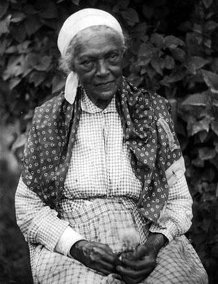 African-American woman with white kerchief