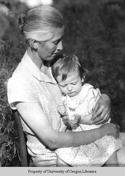 Emma Regan and child