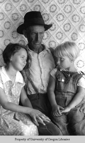 Mr. Portin with granddaughters, Wilma and Frances Stiles