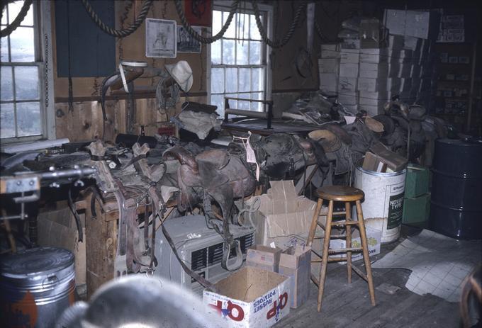 Second saddlers work area, and storage