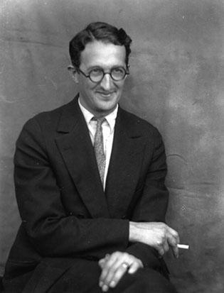 Man in suit, with cigarette