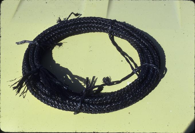 Braided plastic bailing twine rope