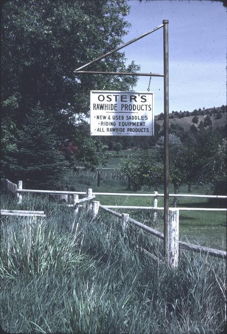 Oster's Sign on road between John Day & Mt. Vernon