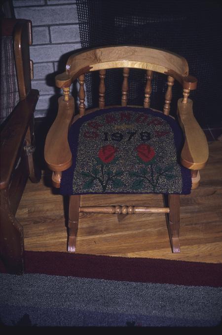 Chair and seat pad by W.