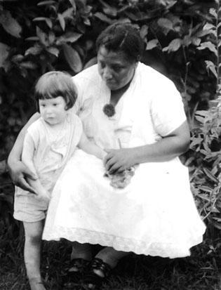 Sandy Viner with African-American nurse