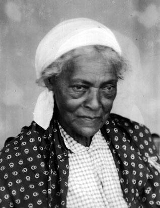 African-American woman with white kerchief