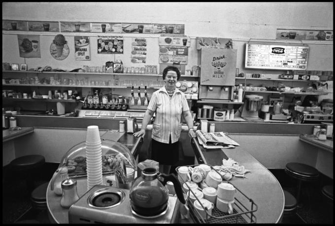 "Mary Louise Pope, shop owner, upstairs resident", 1973