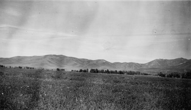 Barren hills along US 93 South of Hailey, Idaho