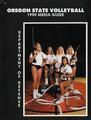 1990 Oregon State University Women's Volleyball Media Guide