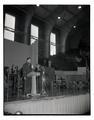 Vice-President Richard Nixon speaking at Gill Coliseum