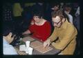 Clark Smith playing bingo at Mid Valley Coin Club meeting, Corvallis, Oregon, circa 1973