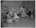 Modern dance group, Normita Ellis (left) and Pat Kelley (center), January 1951