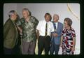 T. J. Starker, Art King, Wilbur Powers, Mabel Mack and another at Art King's retirement party, Oregon State University, Corvallis, Oregon, July 31, 1972