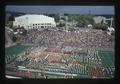 High school bands in Parker Stadium, Oregon State University, Corvallis, Oregon, 1975