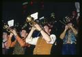 Pep Band trumpeters Greg Herbert, Tom George, and others at basketball game, Oregon State University, Corvallis, Oregon, circa 1970