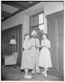 Dr. Surinder Suri, newspaper correspondent from India and Harvard graduate school, being interviewed by summer school news reporter and Ann Peithman, editor, July 1954