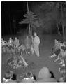 Campfire talk at Camp Tamarack, May 1958