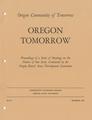 Oregon Community of Tomorrow: Oregon Tomorrow, October 1972