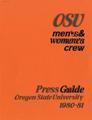 1980-1981 Oregon State University Men's and Women's Rowing Media Guide