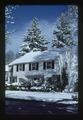 Snowy day at Jim Walton's house on Van Buren Avenue, Corvallis, Oregon, 1989